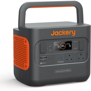 Jackery - Explorer 1500 pro Portable Power Station, 2hrs Fast Charging, 1512Wh Capacity with 2 x 1800W ac Outlets, for Home Backup, Emergency,