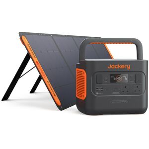 Jackery - Solar Generator 1500 pro, 1512Wh Capacity with 1X Solar Panel SolarSaga 200W for Home Backup, 2hrs Fast Charging, Emergency, Outdoor Camping