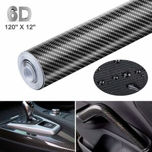 Langray - 6D Self-Adhesive Car Sticker Film Carbon Fiber Vinyl, Non-stick Waterproof for Appearance and Interior of Motorcycles, Computers, Cars, 3M