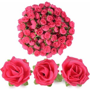 Langray - Dia: 3cm) 100pcs Artificial Rose Flower Head Flower Head Fake Artificial Plant Decoration for Home Wedding Party Rose