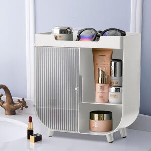 LIVINGANDHOME Desktop Makeup Cosmetics Storage Organizer with Magnetic Door