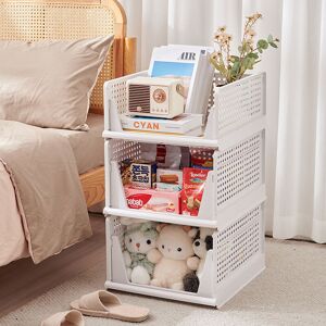 Livingandhome - Foldable Stackable Drawer Storage Basket