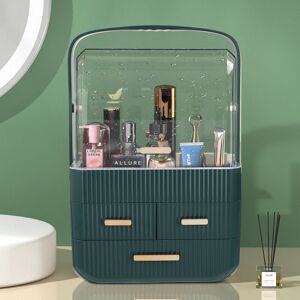 LIVINGANDHOME Makeup Cosmetics Storage Organizer with Handle and 3 Drawers