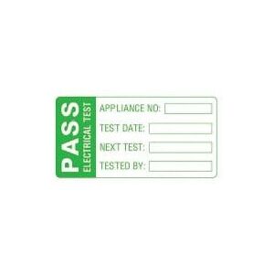 Martindale Electric - MARLAB2 LAB2 pat Test Labels - Green/White