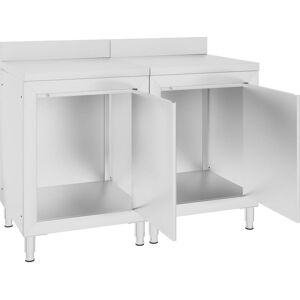 BERKFIELD HOME Mayfair Commercial Work Table Cabinet 120x60x96 cm Stainless Steel