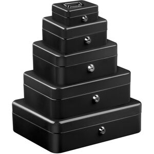 JAZOOLI Metal Cash Box - Black - 6