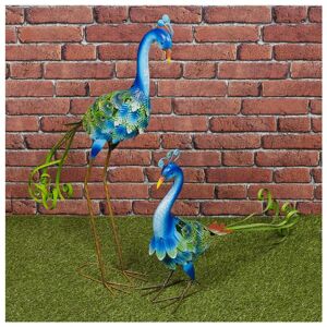 URBN-GARDEN Metal Peacock Garden Decoration - 2