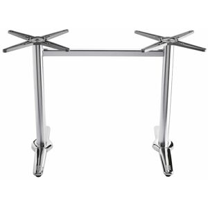 NETFURNITURE Mindy Aluminium Kitchen Double Base - Silver