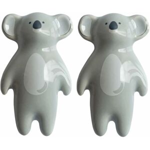 NORCKS 2pcs Cartoon Animals Door Knobs Ceramic Drawer Pulls Handles with Screws for Home Office Furniture Kitchen Bathroom Bedroom Cupboard