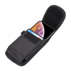 LANGRAY Oxford Vertical Belt Case Carabiner for iPhone 12 Mini, iPhone 13 Mini l