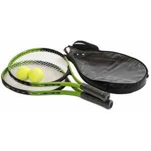 Oypla - 2 Player Junior Tennis Set with 23 Aluminium Rackets, Balls & Carry Bag