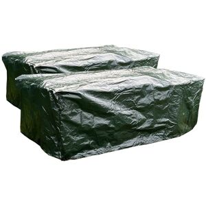 Selections - Pack of 2 Waterproof Table Garden Furniture Covers (2.03m)