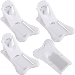 Aougo - Pack Sliding Door Stopper, Baby Safety Lock Self Adhesive Sliding Window Blocker Sliding Door Locks Kids for Door Window Cupboard Use