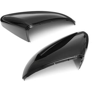 KINGSO Pair of Front Wing Mirror Case Cover Cap Black for VW Golf MK7 Golf Variant E-Golf