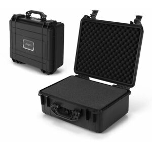 Costway - Portable Waterproof Hard Case Hard-Shell Dry Box w/ Customizable Foam Insert