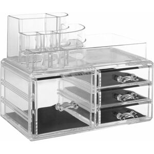 8 Compartment ps Cosmetics Organiser with 4 Drawers - Premier Housewares