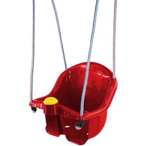 MTS - Red Swing Seat for Baby ChildrenToddler Outdoor Garden Rope Safety Safe Swing - Red