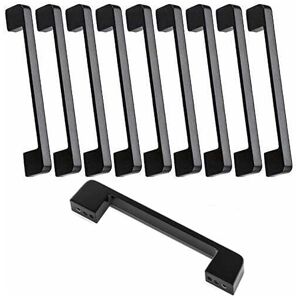 10pcs furniture handle center distance 160mm-black kitchen door handle furniture bar handle black kitchen handle - Rhafayre