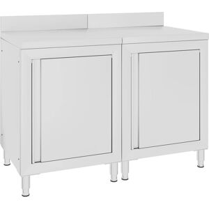 BERKFIELD HOME Royalton Commercial Work Table Cabinet 120x60x96 cm Stainless Steel