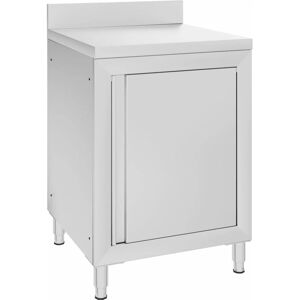 Berkfield Home - Royalton Commercial Work Table with Cabinet 60x60x96 cm Stainless Steel