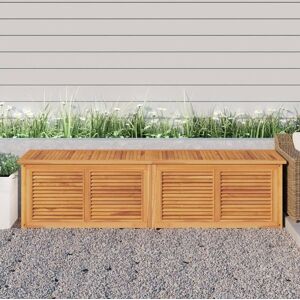 BERKFIELD HOME Royalton Garden Storage Box with Bag 200x50x53 cm Solid Wood Teak