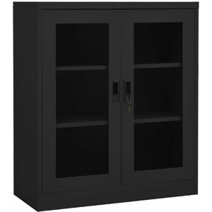 Royalton - Office Cabinet Anthracite 90x40x105 cm Steel