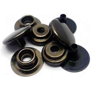 C.S. OSBORNE Size 20 (Baby Snaps) Copper Black on Brass Snap Fasteners 4 Piece Set