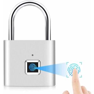 Langray - Smart fingerprint lock usb charging, IP65 waterproof padlock for lockers, suitcases, backpacks etc. can support 10 sets of fingerprints.