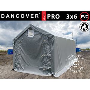 DANCOVER Storage shelter Storage tent pro 3x6x2x2.82 m, pvc, Grey - Grey