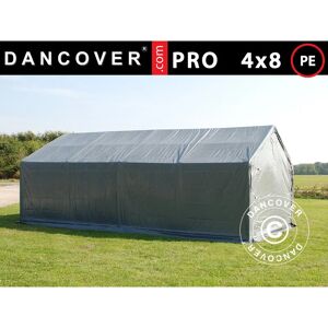 DANCOVER Storage shelter Storage tent pro 4x8x2x3.1 m, pe, Grey - Grey