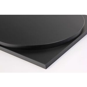 NETFURNITURE Taybon Laminate Table Top Black Laminate 1000 mm Round