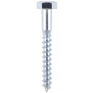 Coach Screws Hex Head Silver - 8.0 x 100 TIMbag of 40 - 08100CSCB - Timco