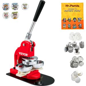 VEVOR Button Maker Machine, 58 mm (2.25 inch) Badge Punch Press Kit, Children diy Gifts Pin Maker, Button Making Supplies with 500pcs Button Parts & Circle