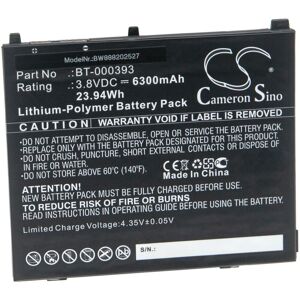 Vhbw - Battery Replacement for Zebra BT-000393 for Tablet (6300mAh, 3.8V, Li-Polymer)
