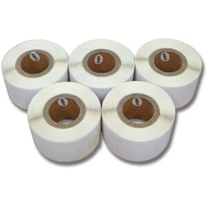 Vhbw - Set 5x Label Roll 28mm x 89mm (130 Label) compatible with Dymo LabelWriter LW450 Twin Turbo Label Maker