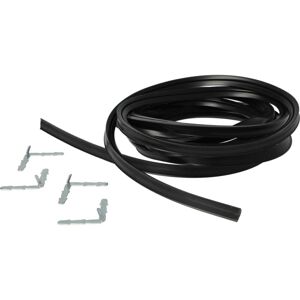 Universal Door Seal for Oven e.g. compatible with aeg & Many Other Brands - 3 m, Angled Corner Hooks, Black - Vhbw