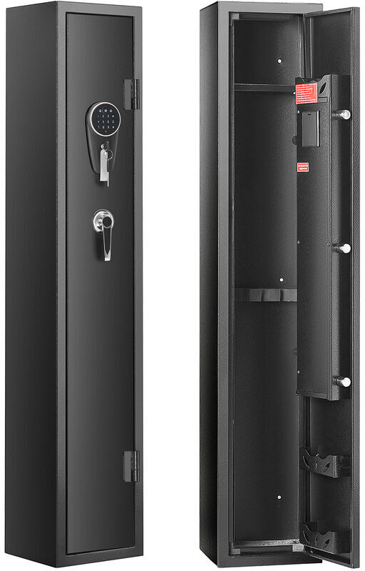 VEVOR 3 Rifles Gun Safe, Rifle Safe with Lock & Digital Keypad, Quick Access Gun Storage Cabinet with Removable Shelf, Pistol Rack, Rifle Cabinet for Home