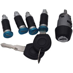 Tlily - 1 set Ignition Switch 4 Door Lock 2 Keys 701837205 for T4 iv 1990-2003 Transporter Double Barn Doors