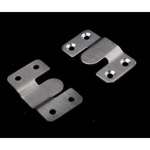 Jalleria - 10pcs Concealed Flush Mount Bracket Heavy Duty Interlocking Hanging Brackets Furniture Connectors Stainless Steel Wall Fittings for