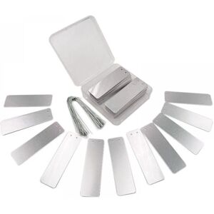 Cyslmuk - 100 Pack Waterproof Aluminum Plant Marker Labels with 16cm Wires