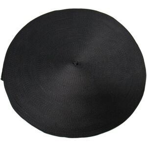 Securefix Direct - 100M Coil of Black 50MM x 6000KG Polyester Lashing Webbing - 100 Metre Straps Tie Down Belt Ratchet