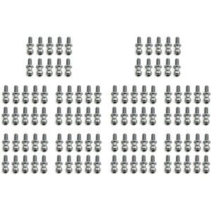 TLILY 100Pcs M3 Metal Hex Ball Head Screws for TT01 TT02 D5 1/10 rc Drift Car Spare Parts Universal,Silver