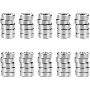 TLILY 10mm/26mm/8mm 6000Z Radial Shielded Deep Groove Radial Ball Bearing 50 Pcs
