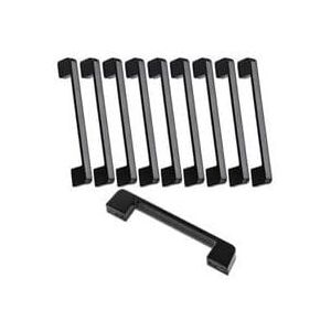 10pcs Furniture Handle Center Distance 160mm - Black Kitchen Door Handle Furniture Bar Handle Black Kitchen Handle 160mm Mumu