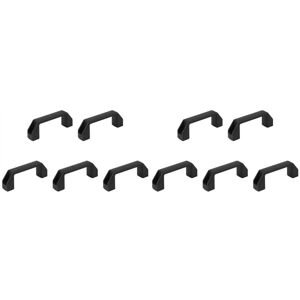 Tlily - 10X Black 90 mm 8.9 cm Hole Spacing Plastic Cabinet Drawer Pull Handle