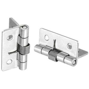 Ymyny - 12 Pack Self-Opening Spring Hinges, 304 Stainless Steel Self-Close Invisible Hinges, Spring Hinges (1 Inch) mumu