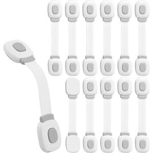 Linghhang - 12-Piece Baby Safety Door Lock, Drawer Lock, Cupboard Locks, Latches and Fridge Lock, Child Safety Cupboard, Baby Protection, Home