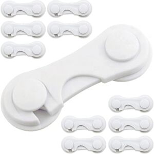 ZVD 12pcs baby door lock child closet safety self-adhesive drawer door lock refrigerator cabinet drawer adjustable lock lock with strong glue without