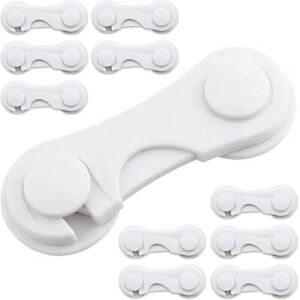 ZVD - 12pcs baby door lock child closet safety self-adhesive drawer door lock refrigerator cabinet drawer adjustable lock lock with strong glue
