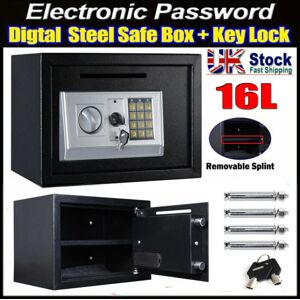 DAYPLUS 16l Secure Digital Steel Safe Electronic Security Home Office Money Safety Box